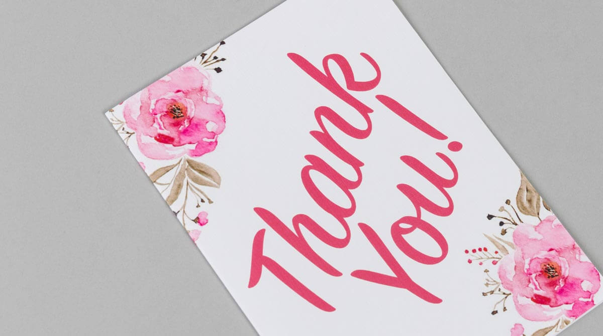 Flat Thank You Cards